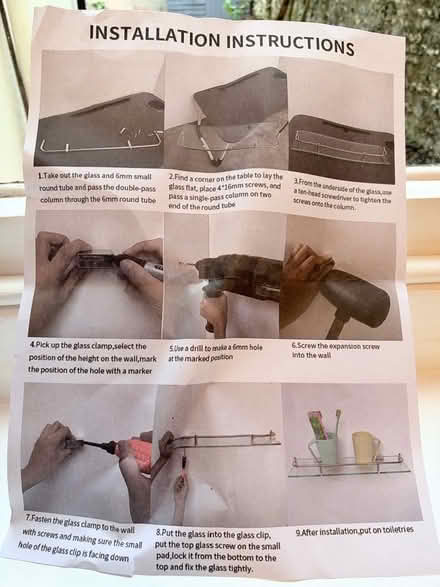 Photo of free Bathroom Glass Shelf (London Rd Station area BN1) #3