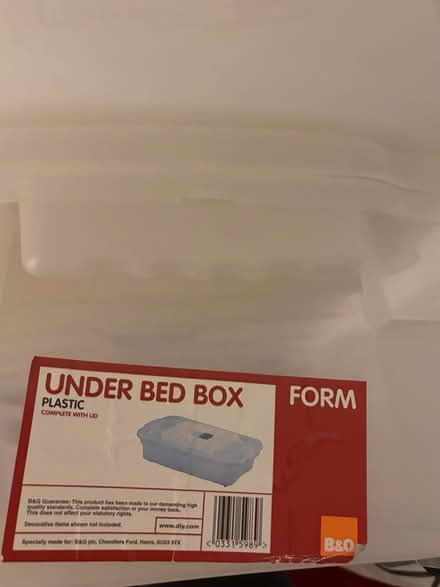 Photo of free Under bed storage box B&Q (Cheadle Hulme SK8) #1