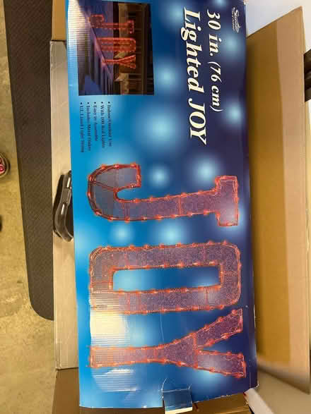 Photo of free Christmas decoration – Lighted JOY (Concord) #1