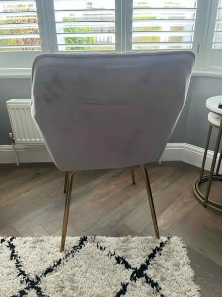 Photo of free Grey swivel chair gold legs (Tunbridge Wells TN2) #2
