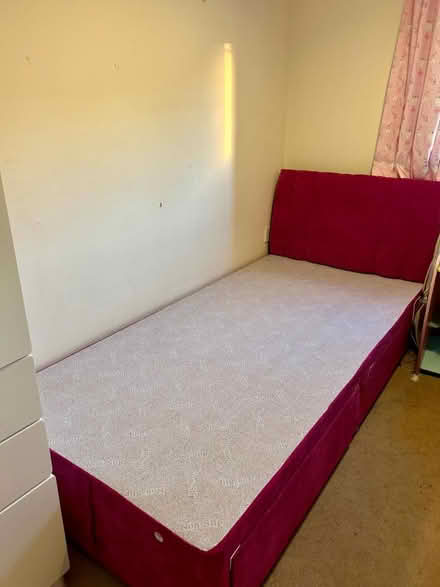 Photo of free Almost new single divan & headboard (Barnton CW8) #1