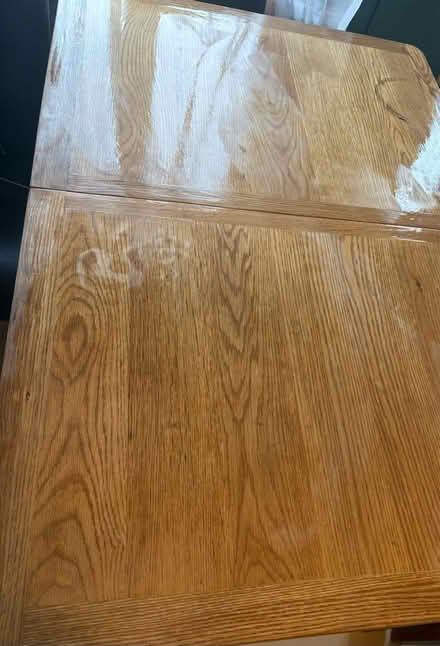 Photo of free NEXT Kitchen Table & 4 Black Leather Chairs. (Gipsyville HU4) #1