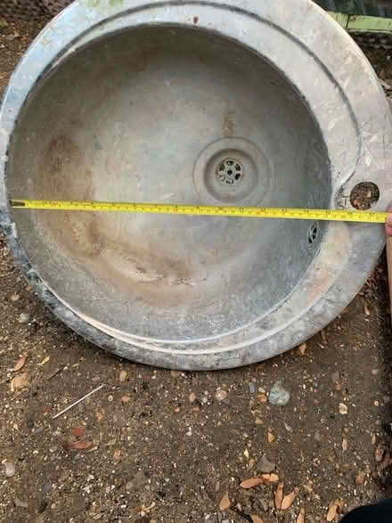 Photo of free Round Steel sink 48cm and trap (Manor Court E10) #2