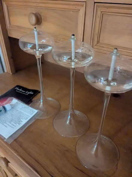Photo of free Glass oil candles (M32 stretford) #2