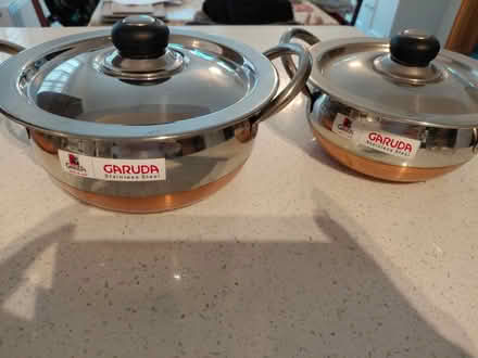 Photo of free 3 copper bottomed dishes (Dorking) #2