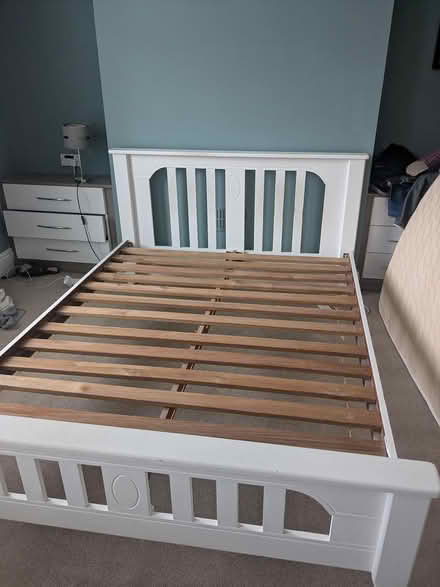 Photo of free Solid wood kingsize bed (M32 stretford) #2