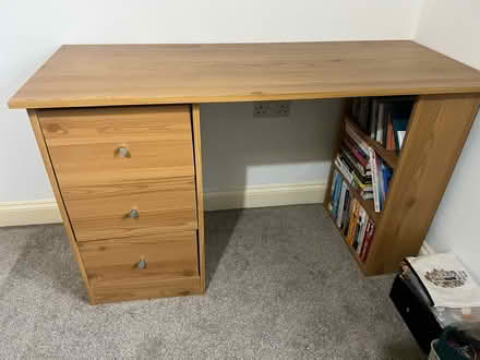 Photo of free Wooden desk (West Oxfordshire OX28) #1