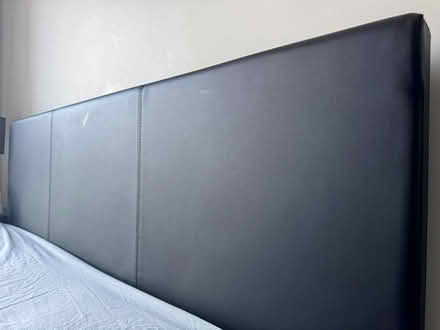 Photo of free Black Leather (faux) Double Bed (NW9 4BP) #3