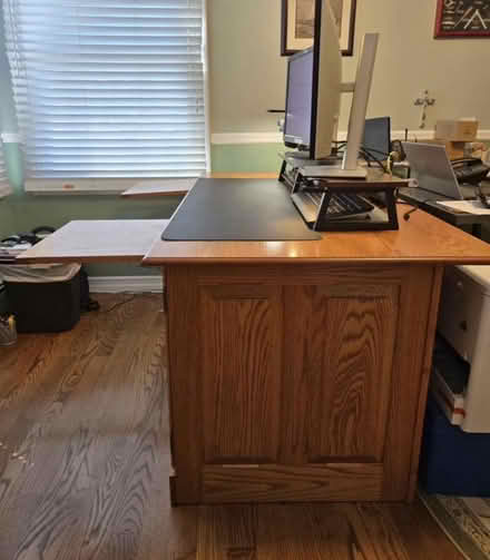 Photo of free Solid Oak Wood Desk - Amish made (Floral Park, NY) #2