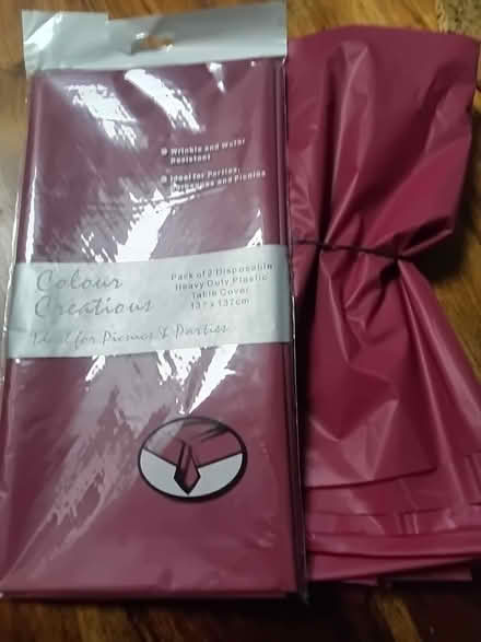 Photo of free 2 sets of disposable table covers (Rhydycroesau SY10) #1