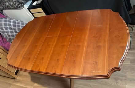Photo of free Large wooden extendable pedestal dining table (Chorley PR6) #3