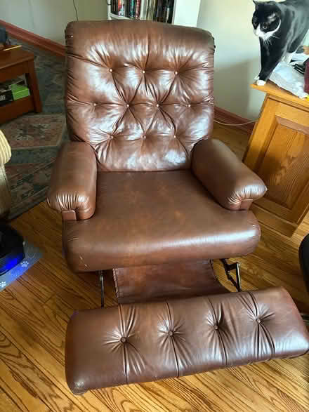Photo of free Brown Leather Recliner (Floral Park, NY) #2