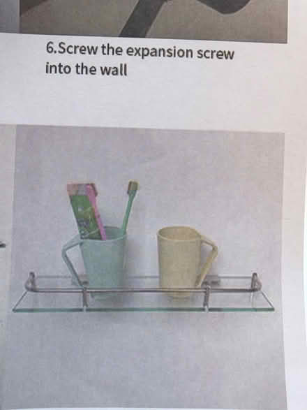 Photo of free Bathroom Glass Shelf (London Rd Station area BN1) #1
