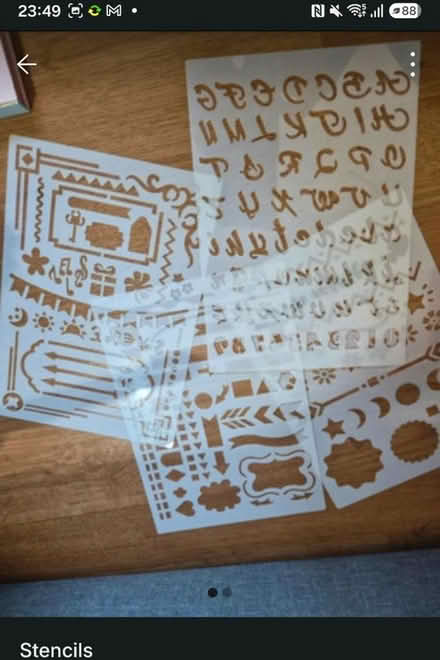 Photo of free Plastic stencils (plaistow e130ha) #1