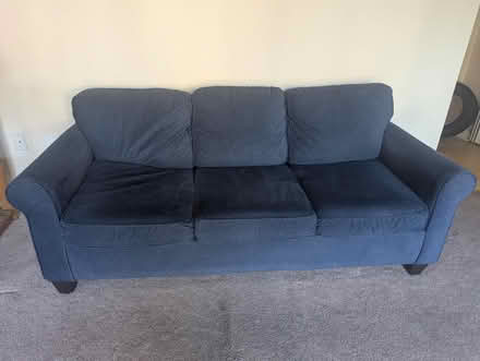 Photo of free Medium Size Blue Sofa (Gallows Road / Vienna) #1