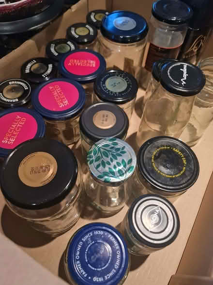 Photo of free Approx 30 glass jars with lids (Reddish SK5) #1