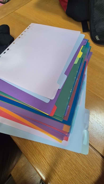 Photo of free a4 file dividers (Altrincham WA14) #1