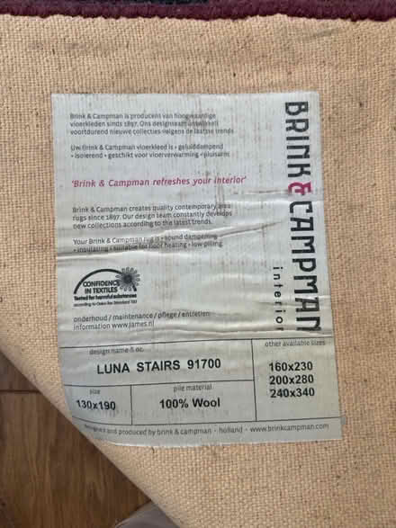 Photo of free Rug (rust) (darwen BB3) #3