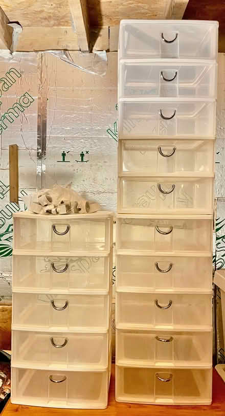 Photo of free Clear Plastic Drawer Sets x 3 (Fulwood S10) #1