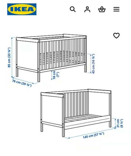 Photo of free White IKEA SUNDVIK Cot + Mattress (North Road BA2) #4