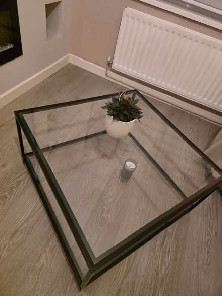 Photo of free Square metal frame glass coffee table (Braunstone LE3) #1