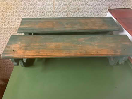 Photo of free Two wooden shelves (Forest Green. RH5) #2