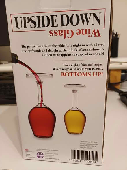 Photo of free Upside down wine glass (Kennington Ashford TN24) #1
