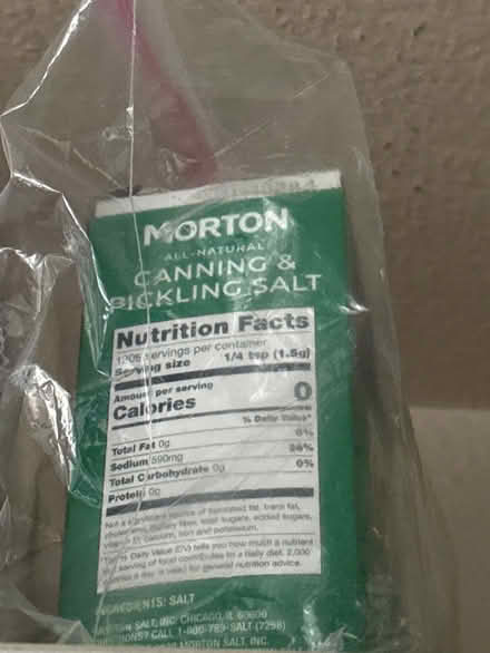Photo of free Pickling salt (Eastlake) #1