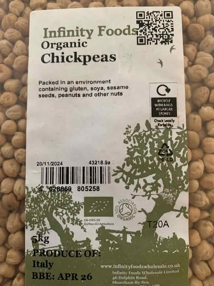 Photo of free Organic Chickpeas (Cosham PO6) #2