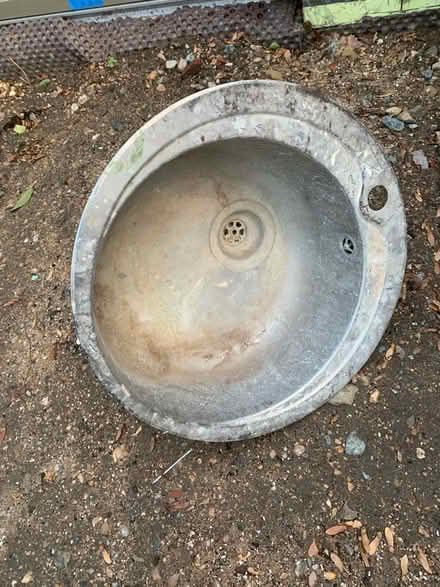 Photo of free Round Steel sink 48cm and trap (Manor Court E10) #1