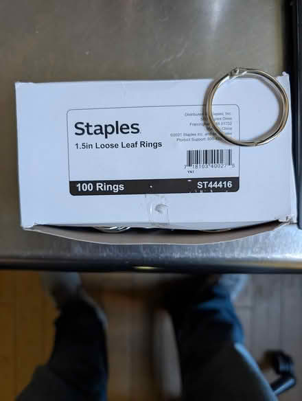 Photo of free Box of Loose-Leaf Rings (Chelsea (25th St and 7th Ave)) #1
