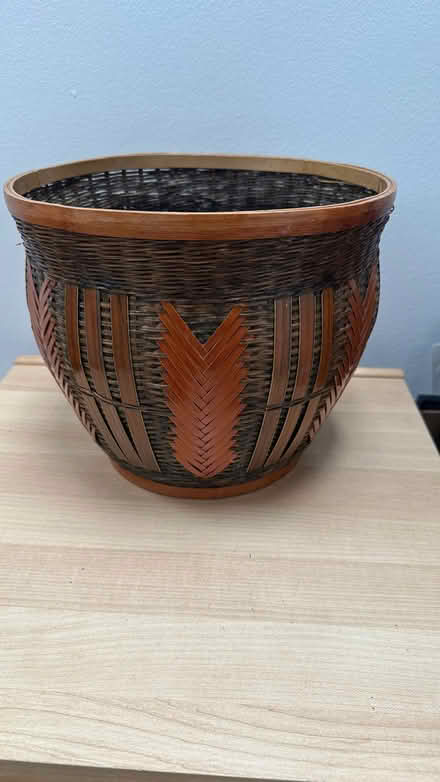 Photo of free Woven basket / wastebasket (Castlefields SY1) #1