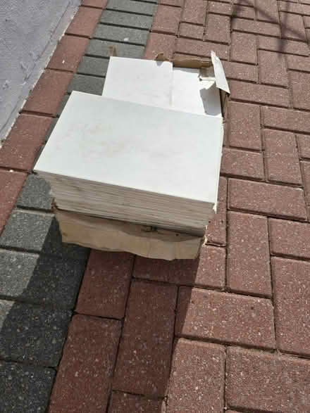 Photo of free 43 tiles 20cm x 30cm white marble (Leigh Park PO9) #2