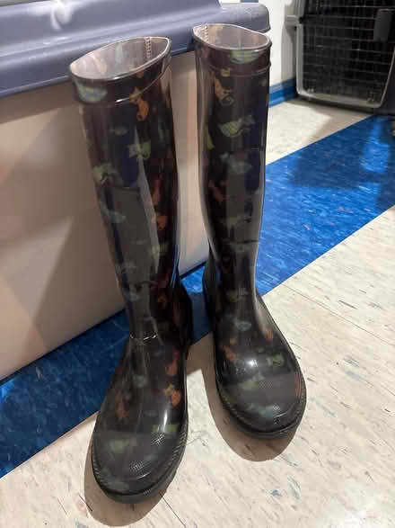 Photo of free Cat themed rubber boots (Drexel Hill) #1
