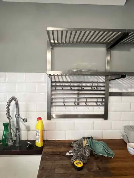 Photo of free Stainless Steel IKEA kitchen shelves. (Loughton IG10) #2