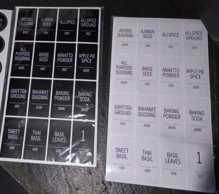 Photo of free Spice labels (Westmont) #1