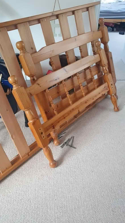 Photo of free Solid pine single bed (Banstead-Nork area) #1