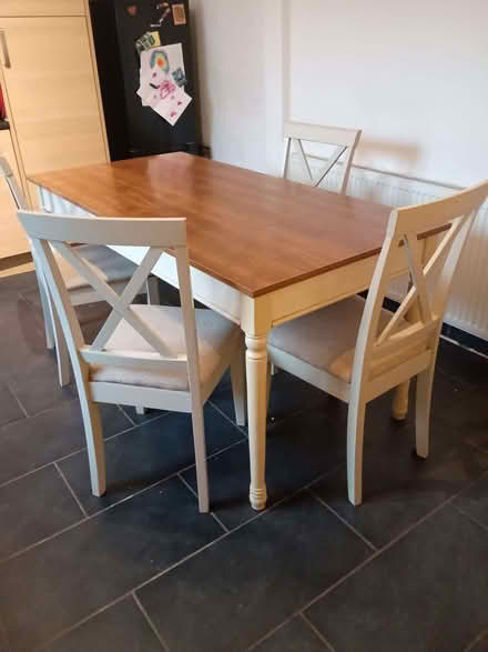 Photo of free Dining table and 4 x matching chairs (Kingswood BS15) #1
