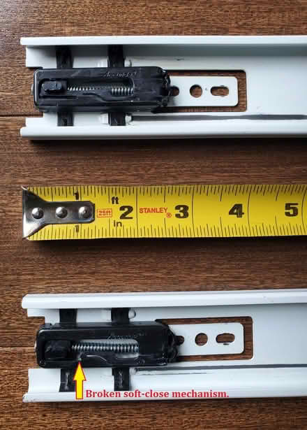 Photo of free 20" Drawer Slides: Not Self-Closing (Mooney's Bay) #3