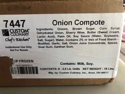 Photo of free Onion compote - frozen 2 lb bags (South Irving) #1