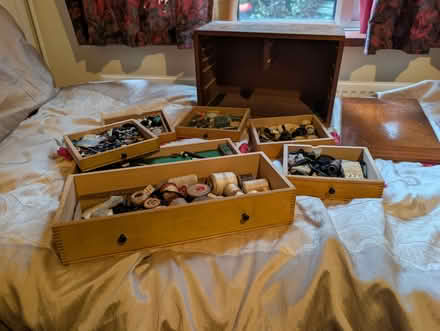 Photo of free Wooden Sewing box (Milton Keynes Village MK10) #1
