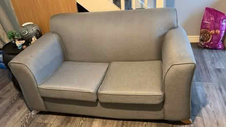 Photo of free (2) 2-seater Grey Sofa’s (L9 Walton Hall Park) #1