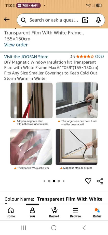 Photo of free Single window insulation kit (Berkhamsted HP4) #2