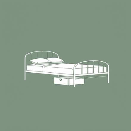 Photo of double bed with storage metal (Chipping Norton OX7) #1