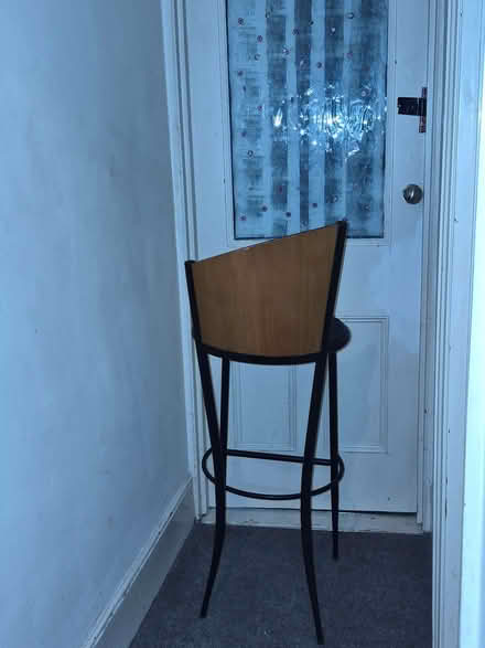 Photo of free Three designer bar stools. Wood and mental italian (Gillingham ME7) #2