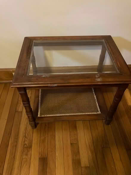 Photo of free Glass top coffee table (Groton) #1