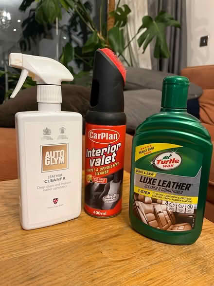 Photo of free Leather and car cleaning products (Kt3 4bf) #1