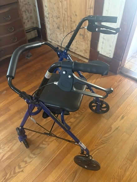 Photo of free Rolling seat walker, stability cane (Norwood) #2