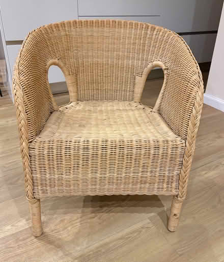 Photo of free Natural Beige Wicker Armchair (Ballumbie DD5) #1