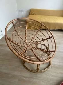 Photo of free Papasan lounge chair in SW18 London (Southfields SW18) #2